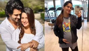 Dipika Kakar Drops A Pic From Her Workout Session, She Flaunts Baby Bump In Graphic-Printed T-Shirt