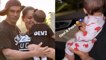 Bipasha Basu Drops An Adorable Video Of Devi Enjoying Car-Ride While Sitting On 'Papa', Karan's Lap