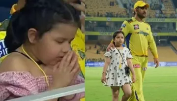 MS Dhoni's Daughter, Ziva's Photo, Praying With Folded Hands Goes Viral After CSK's Grand Win In IPL
