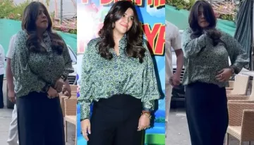 Ekta Kapoor Wears An Uncomfortable Dress, Keeps Adjusting It, Netizen Says, 'Money Cannot Buy Style'