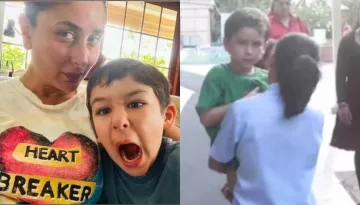 Kareena Kapoor's 6-Year-Old Son Taimur Refuses To Walk By Himself, Netizen Calls It False Pampering