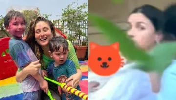 Alia Bhatt's Daughter, Raha Pays A Visit To 'Bua', Kareena Kapoor, Twins With Mommy In White Outfits