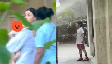 Taimur Ali Khan Adorably Sees Off His Baby Sister, Raha Kapoor As She Visits Him, Video Goes Viral