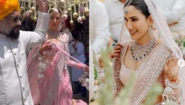 Sonnalli Seygall Shares First Pictures From Dreamy Wedding, Flaunts Unique Open-Back Blouse Design
