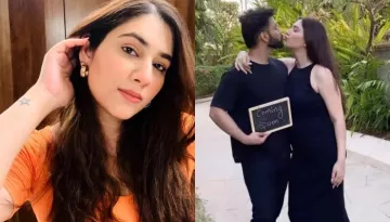 Disha Parmar Flaunts Her Cute Baby Bump In An Orange-Hued Bodycon Dress, Mom-To-Be Looks Pretty