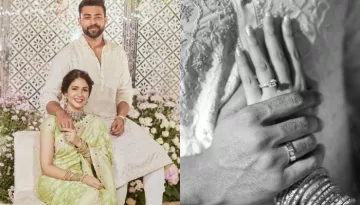 Varun Tej Gets Engaged To His Ladylove, Lavanya Tripathi, She Looks Beautiful In A Silk Saree