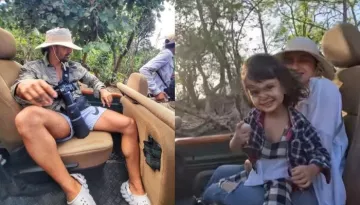 Sanjeeda Shaikh Takes Daughter, Ayra For Jungle 'Safari', Rumoured-BF, Harshvardhan Rane Joins Them