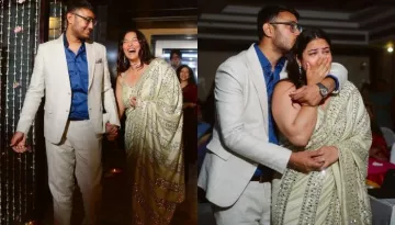 Fashion Influencer, Sakshi Sindwani Gets Engaged To BF, Raghav, She Stuns In Abhinav Mishra Saree