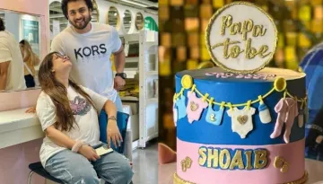 Shoaib Ibrahim Cuts A Unique 'Papa-To-Be' Cake Adorned 'Onesies And Bibs' On His 38th Birthday
