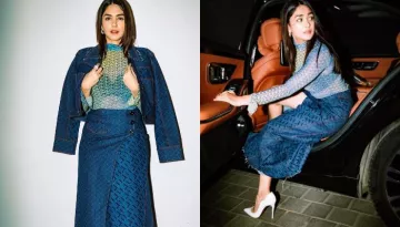 Mrunal Thakur Dazzles In Denim Co-Ord Set Worth Rs. 31K, Styles It With Rs. 70K Louboutin Pumps