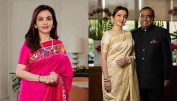 Nita Ambani Wore An 'Ikkat Patola' Saree Worth Rs 1.4 Lakh For State Lunch With US VP, Kamala Harris