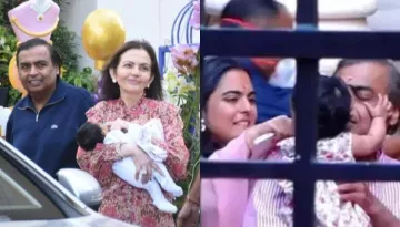 Isha Ambani's 'Beti', Aadiya Explores London With Curious Eyes, Looks Cute In Her 'Nani' Nita's Arms