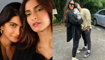 Vayu Kapoor Goes On A Walk With Parents, Sonam And Anand, 'Maasi', Rhea Kapoor Drops Cutesy Pics