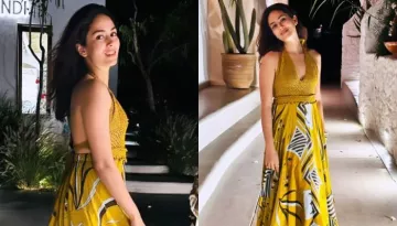 Mira Rajput Oozes Perfect Summer Vibes In A Mustard Yellow Crochet Maxi Dress Worth Rs. 18K