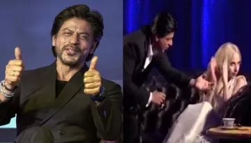 When Shah Rukh Khan Leaned Over Lady Gaga To Gift Her His Watch Forcefully, Netizens Got Furious