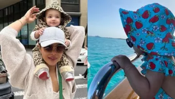 Priyanka Chopra's Baby, Malti Dons A Cute Printed Monokini And Cool Shades As She Enjoys The Seaview