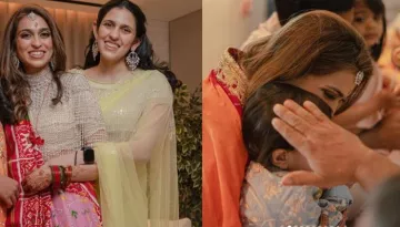 Shloka Mehta Looks Pretty In A Saree Post-Delivery Of Baby Girl For Sister, Diya's Baby Boy's Mundan