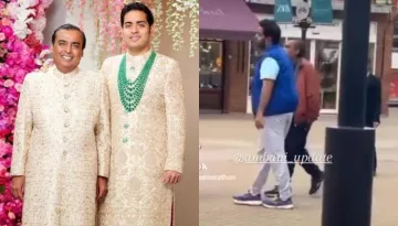 Mukesh Ambani-Akash Ambani Get Spotted Roaming On The Streets Of London, Latter Tries To Match Speed