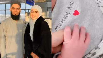 Sana Khan Shares The First-Ever Glimpse Of Her Baby Boy In A Customised Outfit, Pens 'Hamara Beta'