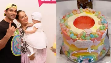 Bipasha Basu Decks Up Her Baby Girl, Devi In A White Dress With Turban As She Turns 8-Month-Old