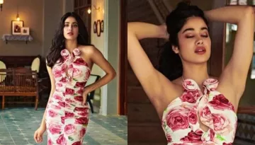 Janhvi Kapoor Flaunts Her Curves In Floral Printed Midi Dress Worth Rs. 99K, Slays In 25K Sandals
