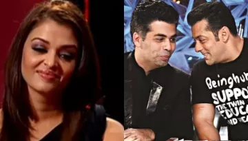 Aishwarya Looks Irritated When Karan Johar Mentions Salman Khan In Front Of Abhishek In An Old Video