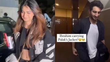 Ibrahim Ali Khan Carries Rumoured GF, Palak Tiwari's Jacket After Movie Date, Gives Cute BF Vibes