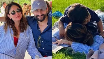 Kareena Kapoor Khan's Baby Boy, Jeh Sleeps On The Back Of His Mom In The Midst Of A Park In London