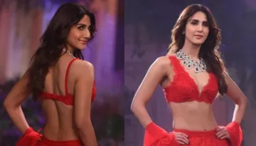 Vaani Kapoor Exudes Royalty In A Red-Hued Lehenga 'Choli' As She Walks The Ramp For Isha J At ICW