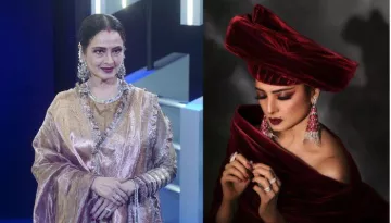 Rekha Dazzles In Unseen Pictures From The Vogue Arabia Shoot, She Channels Classy Vintage Vibes