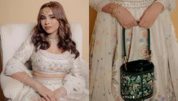 Aaliyah Kashyap's Engagement Look: Diva Wore Anita Dongre Lehenga Worth Rs. 3.3 Lakhs, With 35K Bag
