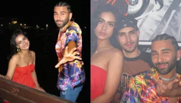 Nysa Devgan Looks Sexy In A Red Off-Shoulder Dress As She Attends BFF, Orhan's Birthday Bash