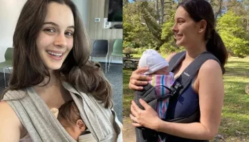 Evelyn Sharma Drops Cute Pictures With Her Baby Boy, Arden As The Little One Turned 1.5 Months Old