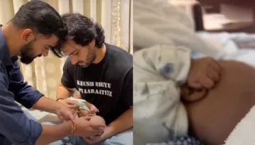 Shoaib Ibrahim Shares Glimpses Of Baby Boy, Ruhaan's 'Aqeeqah' Ceremony, Shows His Shaved-Off Head