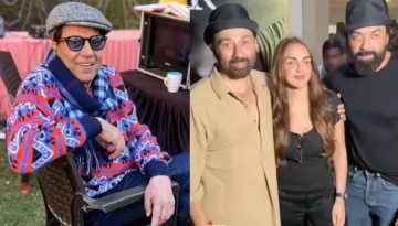 Dharmendra Dedicates Song 'Behna Ka Abhimaan Hai' As Sunny And Bobby Posed With Sisters, Esha-Ahana