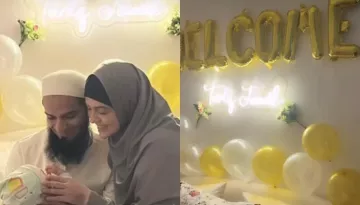 Sana Khan Gives A Glimpse Of Son, Tariq Jamil's Grand Welcome At 'Nani's House, It Is Unmissable