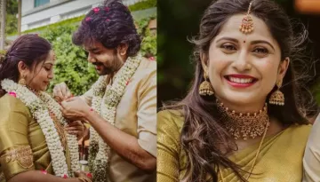 'BB Tamil' Fame, Kavin Gets Married To Monicka David, Bride Stuns In A Green-hued Silk Saree