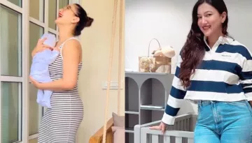 Gauahar Khan Shares Rare Glimpse Of Her Baby Boy, Zehaan's Nursery With Instagramable Cot And Shelf