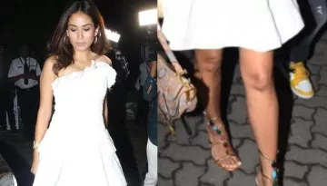 Mira Rajput Dons A White Ruffled Dress With Sandals Worth Rs. 1 Lakh, Carries A Bag Of Rs. 4.6 Lakhs