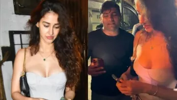 Disha Patani Grabs Eyeballs As She Dons A Plunging Corset And Racy Shorts, Clicks Selfies With Fans