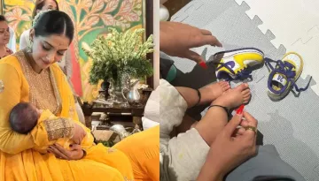Sonam Kapoor's Son, Vayu Receives Cutesy Nike Shoes Worth Rs. 42K, Dad, Anand Ahuja Drops Pics