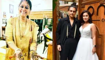 Supriya Pathak Flaunts Her Henna Design At Son, Ruhaan's 'Mehendi', Manukriti Dons A Pink 'Sharara'