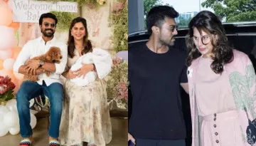 New Parents, Ram Charan-Upasana Kamineni Spotted At Airport, Klin's Mom Looks Pretty In Peach Outfit