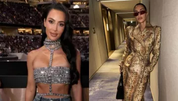 Kim Kardashian Dazzled In A Luxurious Custom Swarovski All-Crystal Top At Beyonce's Concert