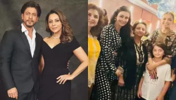 Shah Rukh Khan's Son, AbRam Poses With Deepika Padukone At 'Jawan' Screening, Gauri's Mom Joins Them