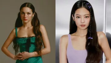 Olivia Rodrigo And Blackpink's Jennie Twin In The Same Black Mini Dress But With Contrast Styling