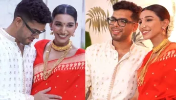 Indian Blogger, Juhi Godambe Posts Glimpses Of Her Marathi Baby Shower, Stuns In A Benarasi Saree