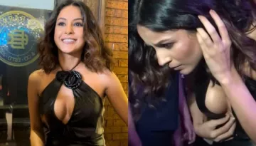 Shehnaaz Gill Turns The Heat In A Sexy Cut-Out Midi Dress At A Party, Suffers A Wardrobe Malfunction