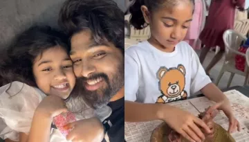 Allu Arjun's Daughter, Arha Cutely Makes A Ganpati Idol, Leaves Fans Impressed With Her Creativity