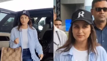 Parineeti Chopra Dons A Cap With Raghav Chadha's Initial As She Arrives In Delhi For Wedding Prep